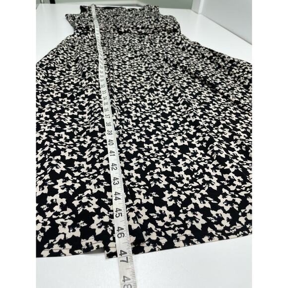 DressBarn Ditsy Floral Print Ruched Sleeveless Midi A-Line Dress Womens Plus 16 - Picture 11 of 11